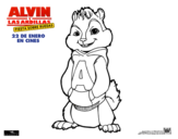 Dibujo de Alvin de Alvin y las Ardillas para colorear