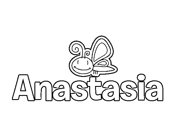 Dibujo de Anastasia para Colorear