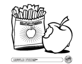 Dibujo de Apple fries