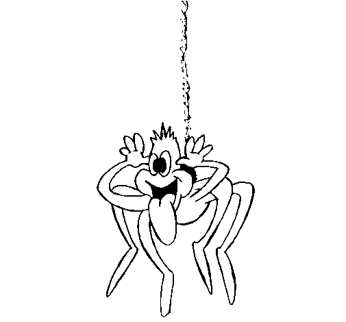 Dibujo de Araña burlona para Colorear