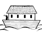 Dibujo de Arca de Noe para colorear