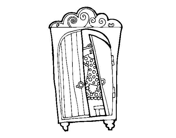 Dibujo de Armario ropero para Colorear