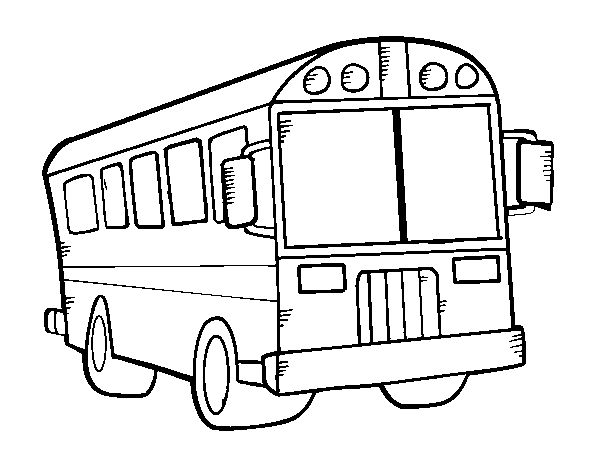 Dibujo de Autobús del colegio para Colorear
