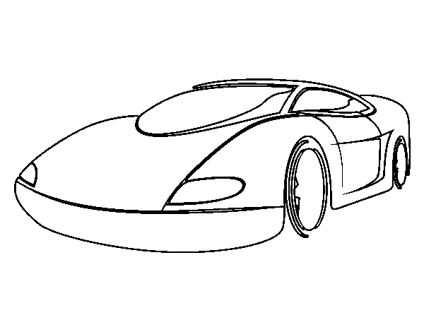 Dibujo de Automóvil deportivo para Colorear