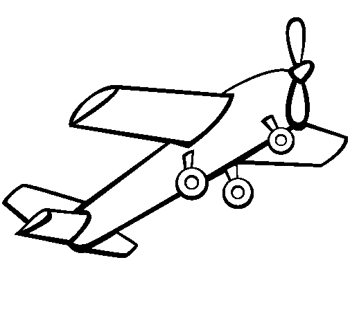 Dibujo de Avión de juguete para Colorear