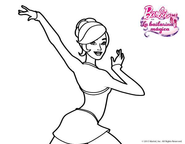 Dibujos Para Colorear De Barbie Bailarina Barbie Bailarina Para