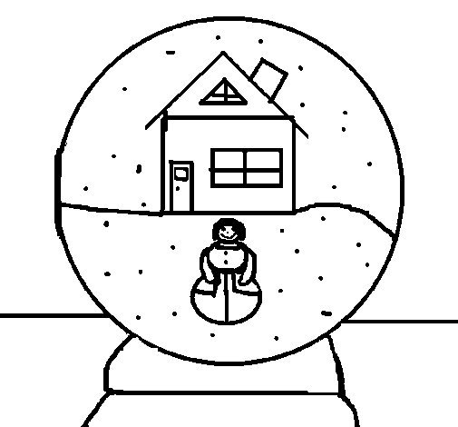 Dibujo de Bola de nieve para Colorear