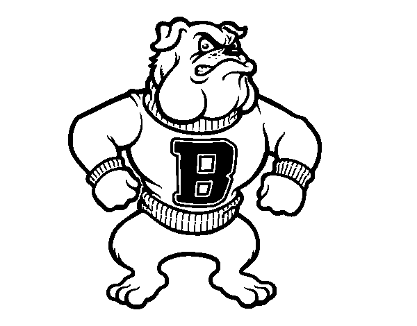 Dibujo de Bulldog para Colorear