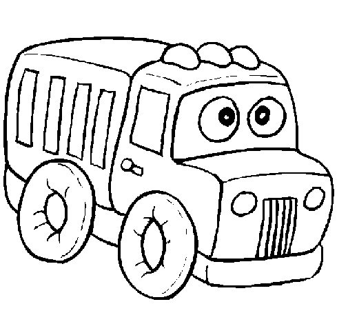 Dibujo de Camión 1 para Colorear