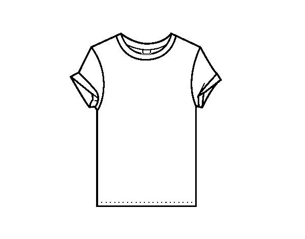 Dibujo de Camiseta moderna para Colorear