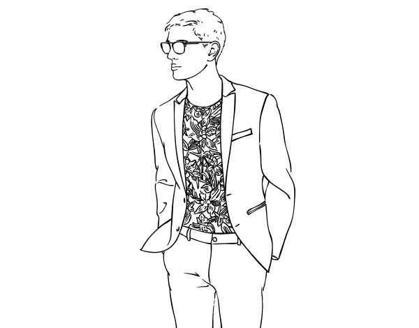 Dibujo Para Colorear Hombre Con Traje Hecho A Medida Dibujos Para Porn Sex Picture