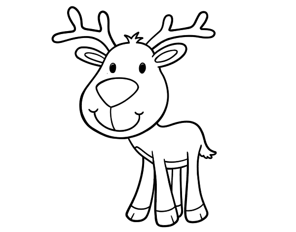 Venado animado para colorear - Imagui