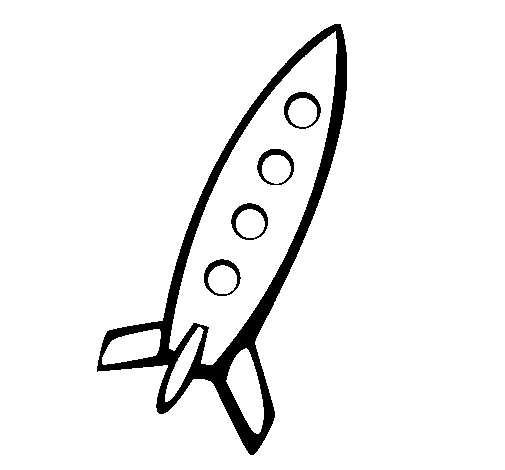 Dibujo de Cohete II para Colorear