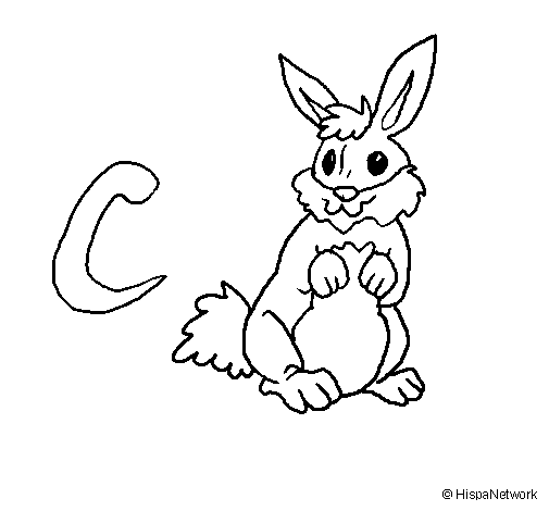 Dibujo de Conejo 1 para Colorear