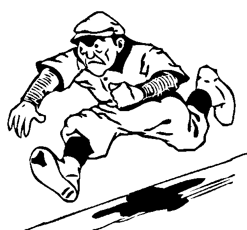 Dibujo de Cuadrangular de béisbol para Colorear