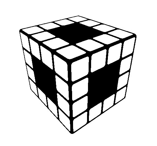 Dibujo De Cubo De Rubik Para Colorear Dibujos Net