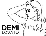 Dibujo de Demi Lovato Confident para colorear