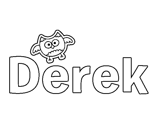 Dibujo de Derek para Colorear