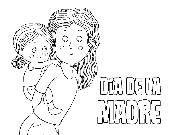 Dibujo de Día de la Madre para Colorear