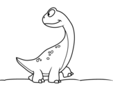 Dibujo de Dinosaurio Piecito