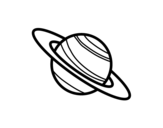 Dibujo de El planeta Saturno