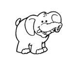 Dibujo de Elefante 3 para colorear