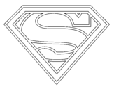 Dibujo de Escudo de Superman para colorear