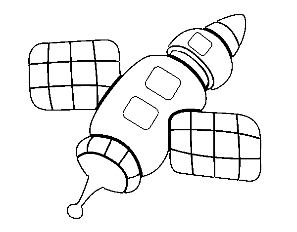 Dibujo de Estación espacial para Colorear