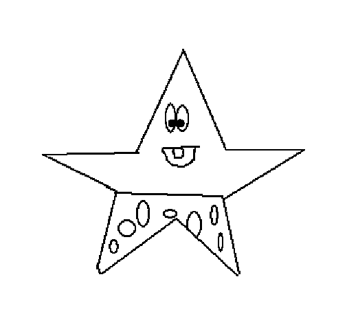 Dibujo de Estrella 3 para Colorear