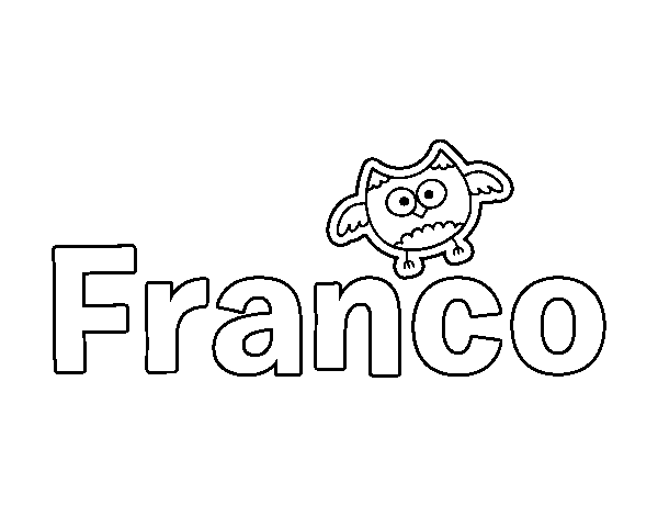 Dibujo de Franco para Colorear