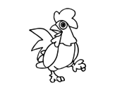 Dibujo de Gallo de corral