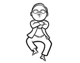 Dibujo de Gangnam Style para colorear
