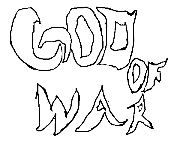 Dibujo de God fo war para Colorear