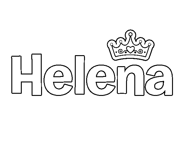 Dibujo de Helena para Colorear