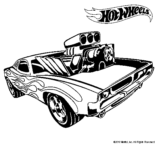 Dibujo de Hot Wheels 11 para Colorear