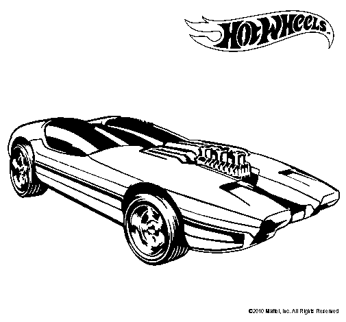 Dibujo de Hot Wheels 2 para Colorear