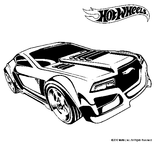 Dibujo de Hot Wheels 5 para Colorear