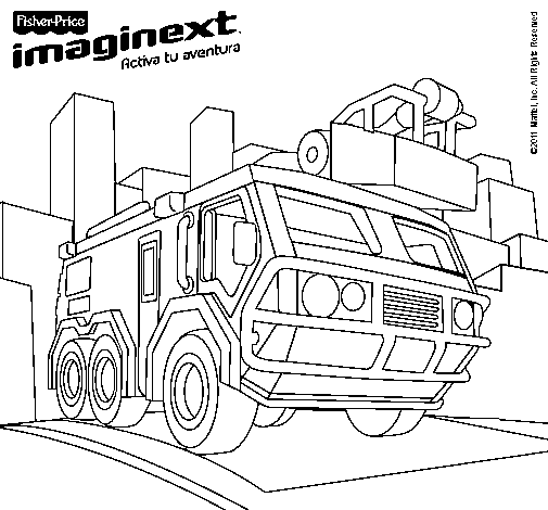 Dibujo de Imaginext 1 para Colorear