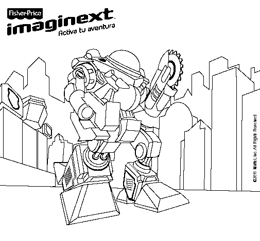 Dibujo de Imaginext 4 para Colorear