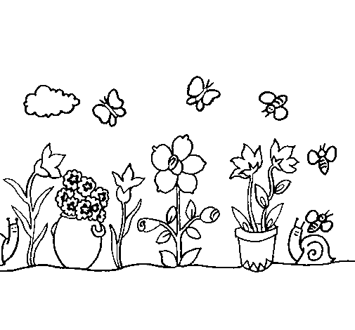 Dibujo de Jardín para Colorear