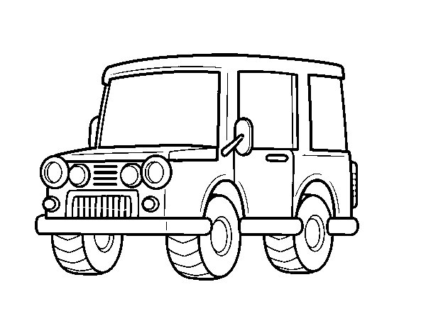 Dibujo de Jeep todoterreno para Colorear