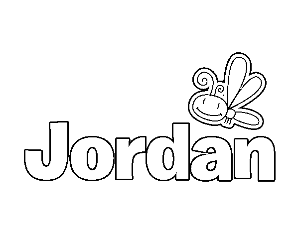 Dibujo de Jordan para Colorear
