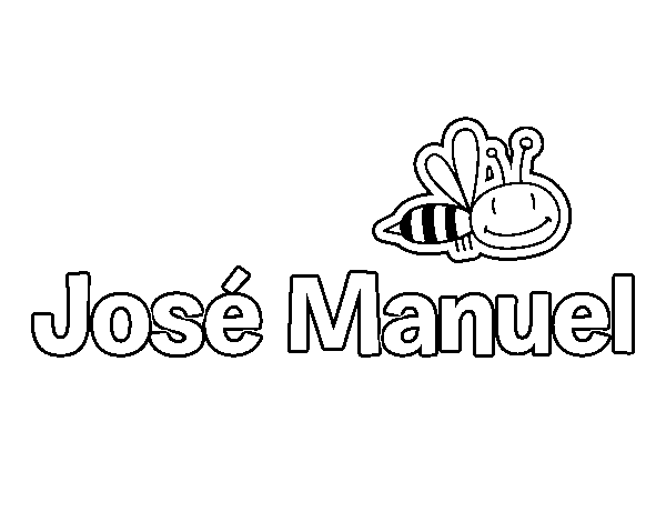 Dibujo de José Manuel para Colorear