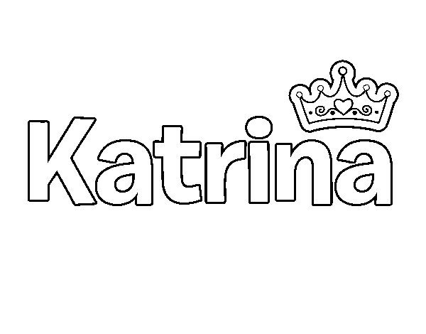 Dibujo de Katrina para Colorear