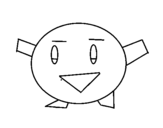 Dibujo de Kirby 3 para colorear
