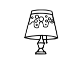 Dibujo de Lámpara de salón para colorear