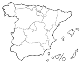 Dibujo de Las Comunidades Autónomas de España