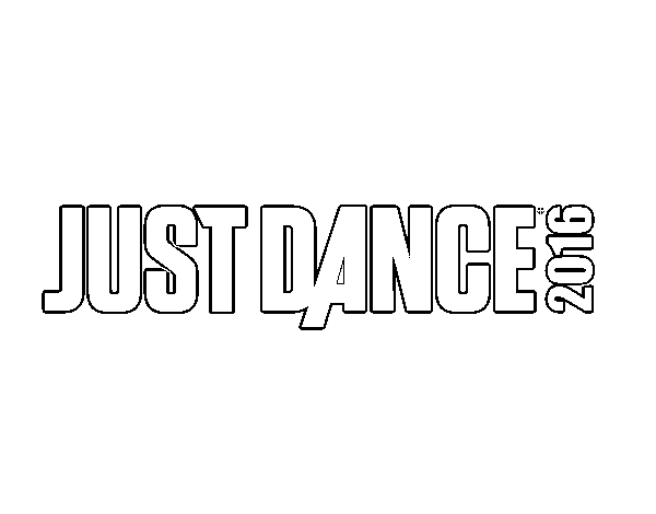 Dibujo de Logo Just Dance para Colorear