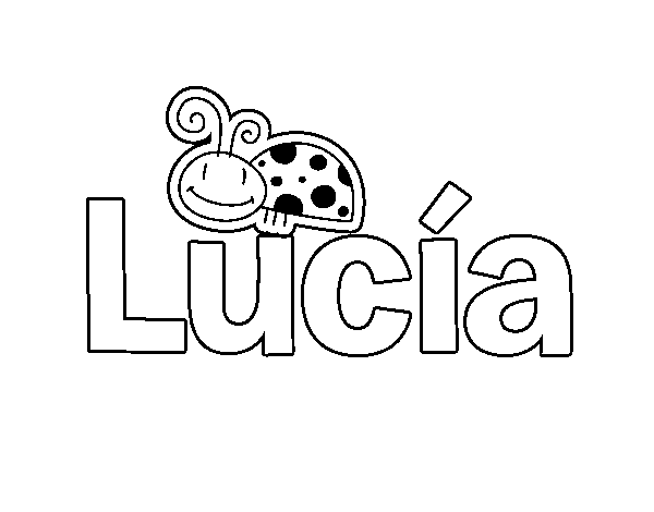 Dibujo de Lucia para Colorear