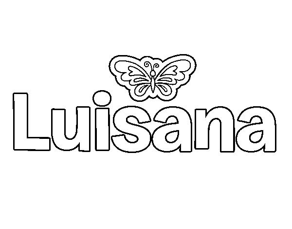 Dibujo de Luisana para Colorear
